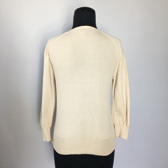 Y2K GAP Cream Button Down Cardigan, S - Picture 2 of 7